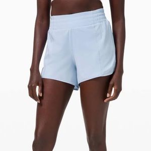 Lululemon Hotty Hot Hr High Rise Shorts Powder Blue Size 8 Tall